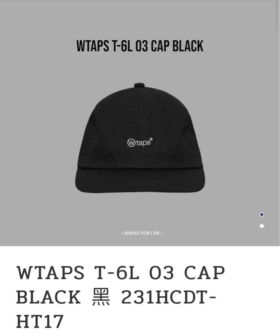 帽子 WTAPS 231HCDT-HT17 WTAPS CAP 231HCDT-HT17 BLACK