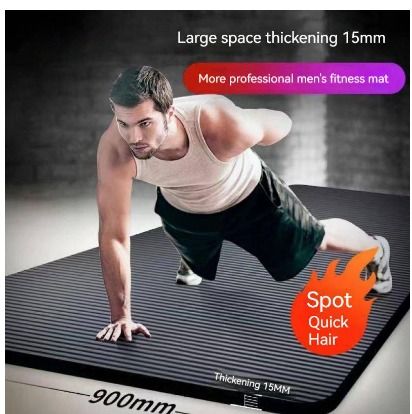 Exercise non slip mat top