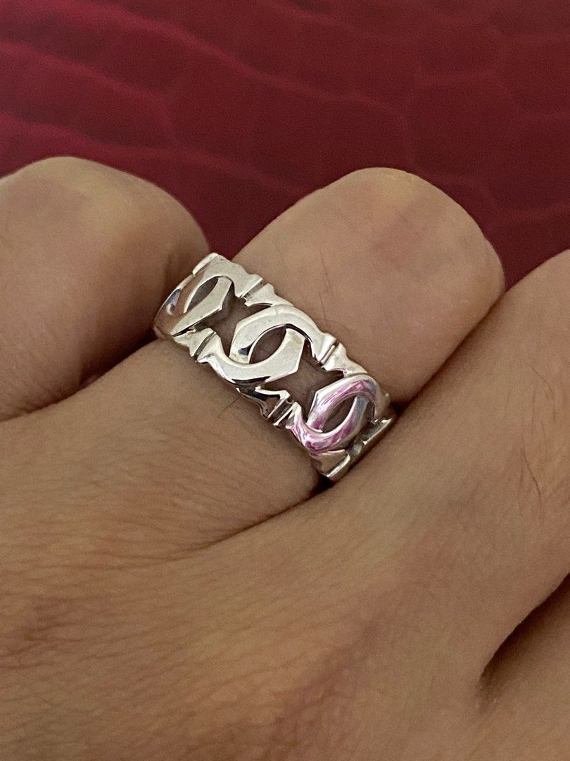 18k Authentic Cartier Entrelaces Ring Women s Fashion Jewelry Organizers Rings on Carousell