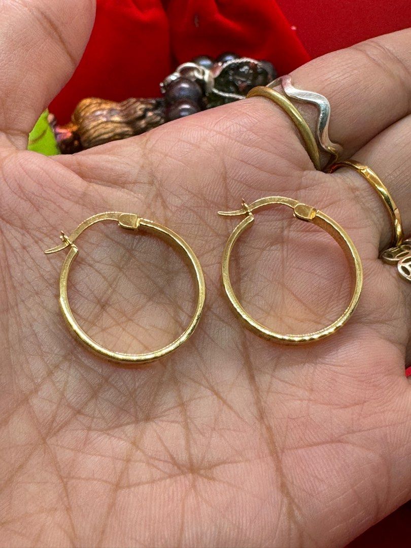 18K Gold - Loop Clip Earrings (E18), Women
