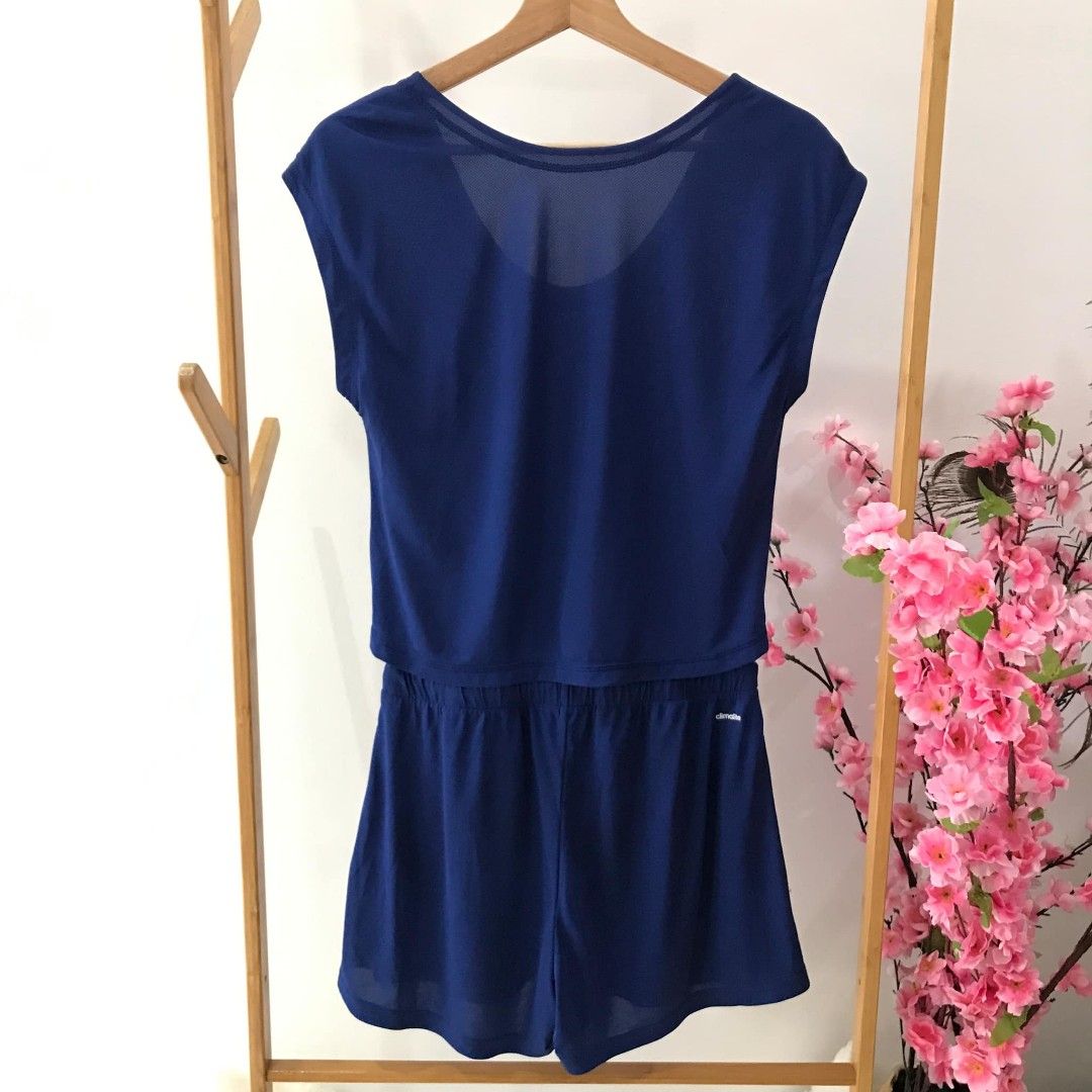 ADIDAS WOMEN'S SPORT MINI JUMPSUIT, Fesyen Wanita, Pakaian Wanita