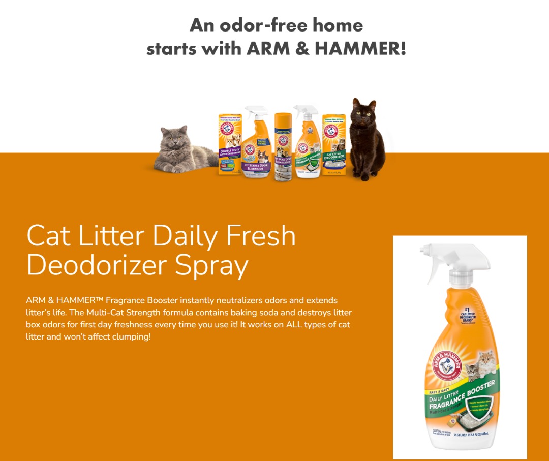 Kitty Litter Spray Arm And Hammer Litter Deodorizer Arm Hammer Cat