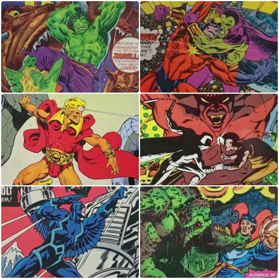 Assorted Vintage Marvel Comics (Captain Marvel, Hulk, Warlock, Inhumans ...