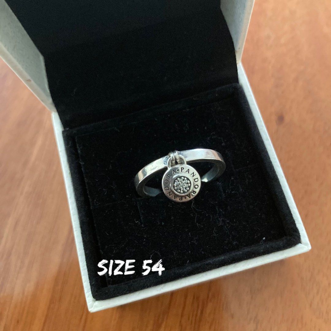 AUTHENTIC Pandora Logo Padlock Ring