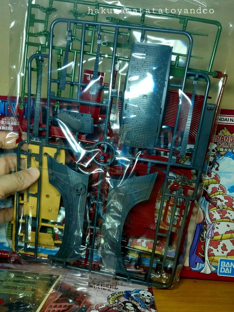 Bandai One Piece Nine Snake Pirate Ship Grand Ship Collection Kit (Category: Gundam & Model Kits) located in Cavite. Submitted by hakunamatatatoyandcollectibles (Listing ID 1320109496, Image 2). Description: Bandai One Piece Nine Snake Pirate Ship Grand Ship Collection Kitj sealed kit Japan imported items What you see is what you get (WYSIWYG) As is Authentic items Good condition items.