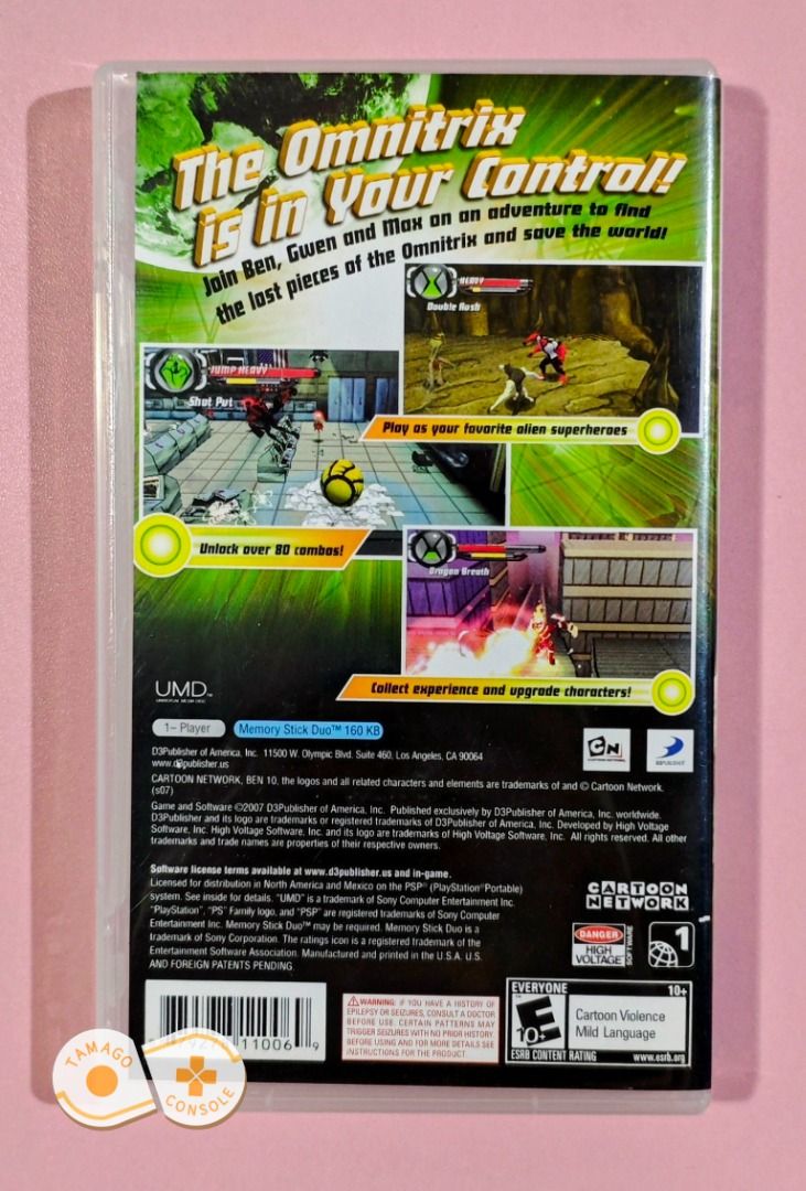 Ben 10 Protector of Earth - [PSP Game] [ENGLISH Language], Video Gaming ...