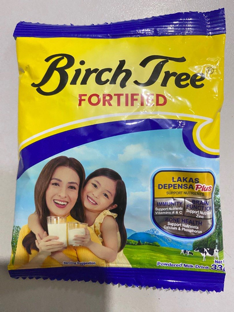 Birch Tree 33g (Category: Other Food & Drinks) located in Makati City. Submitted by basicsndeclutter (Listing ID 1320150847, Image 3). Description: Birch Tree Fortified Milk Powdered Milk Drink 33g sachet .