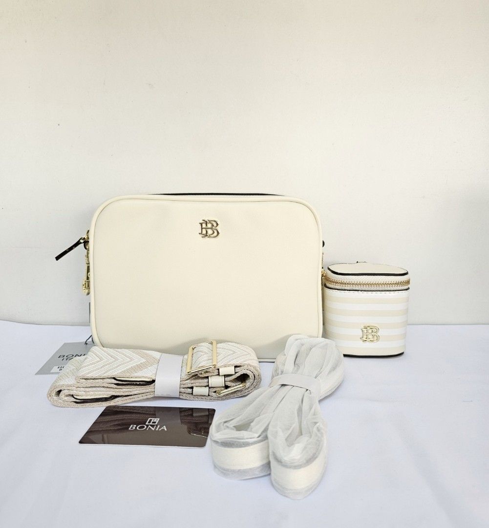 Bonia Set Of Bags BONIA Dahlia Shoulder Bag Vanilla