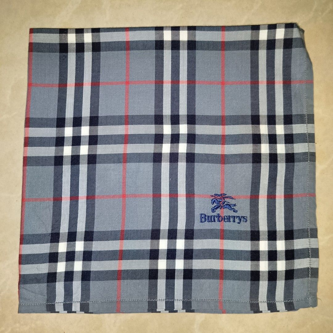 BURBERRYS HANDKERCHIEF (Category: Towels, Napkins & Holders) located in Cagayan de Oro. Submitted by mmmdshop (Listing ID 1320209646, Image 1). Description: Large face towel 14x14 from Japan slightly used to good as new. JAPAN SOURCE. CHECKOUT OUR FB PAGE "HOUSE OF SCARVES COLLECTION"..