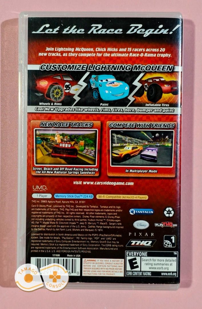 Cars Race-O-Rama - [PSP Game] [ENGLISH Language], Video Gaming, Video ...