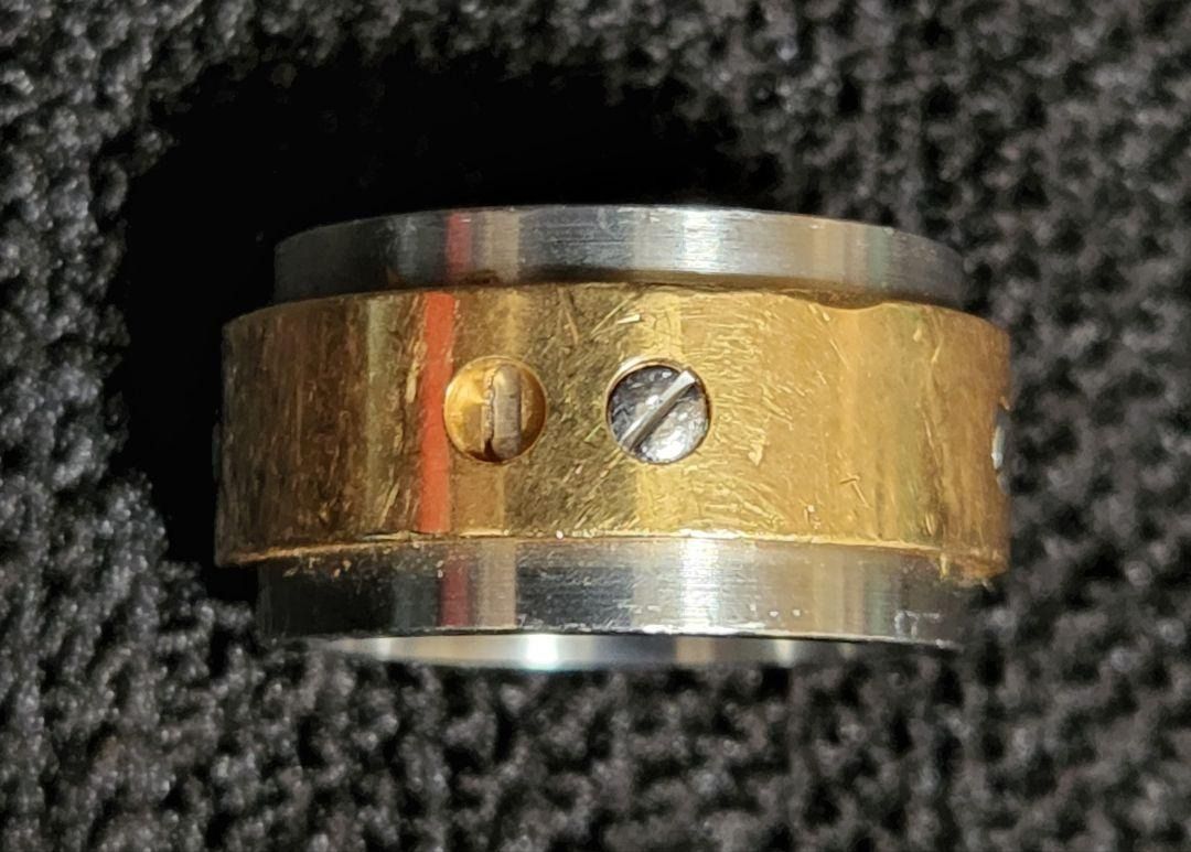 Cartier Santos Ring K18 Cartier Ring 750 Women s Fashion Jewelry Organizers Rings on Carousell