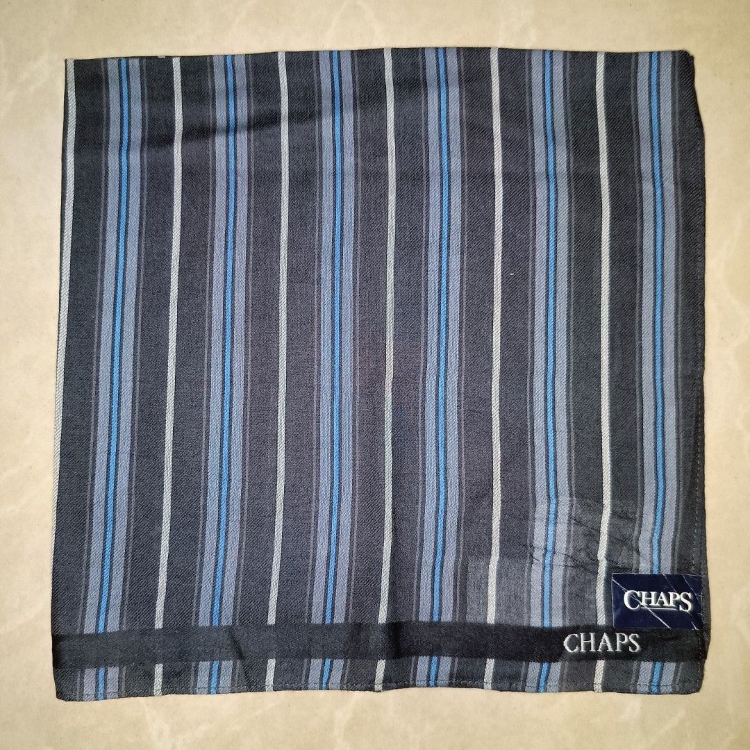 CHAPS HANDKERCHIEF (Category: Towels, Napkins & Holders) located in Cagayan de Oro. Submitted by mmmdshop (Listing ID 1320210592, Image 1). Description: Large face towel 14x14 from Japan slightly used to good as new. JAPAN SOURCE. CHECKOUT OUR FB PAGE "HOUSE OF SCARVES COLLECTION"..