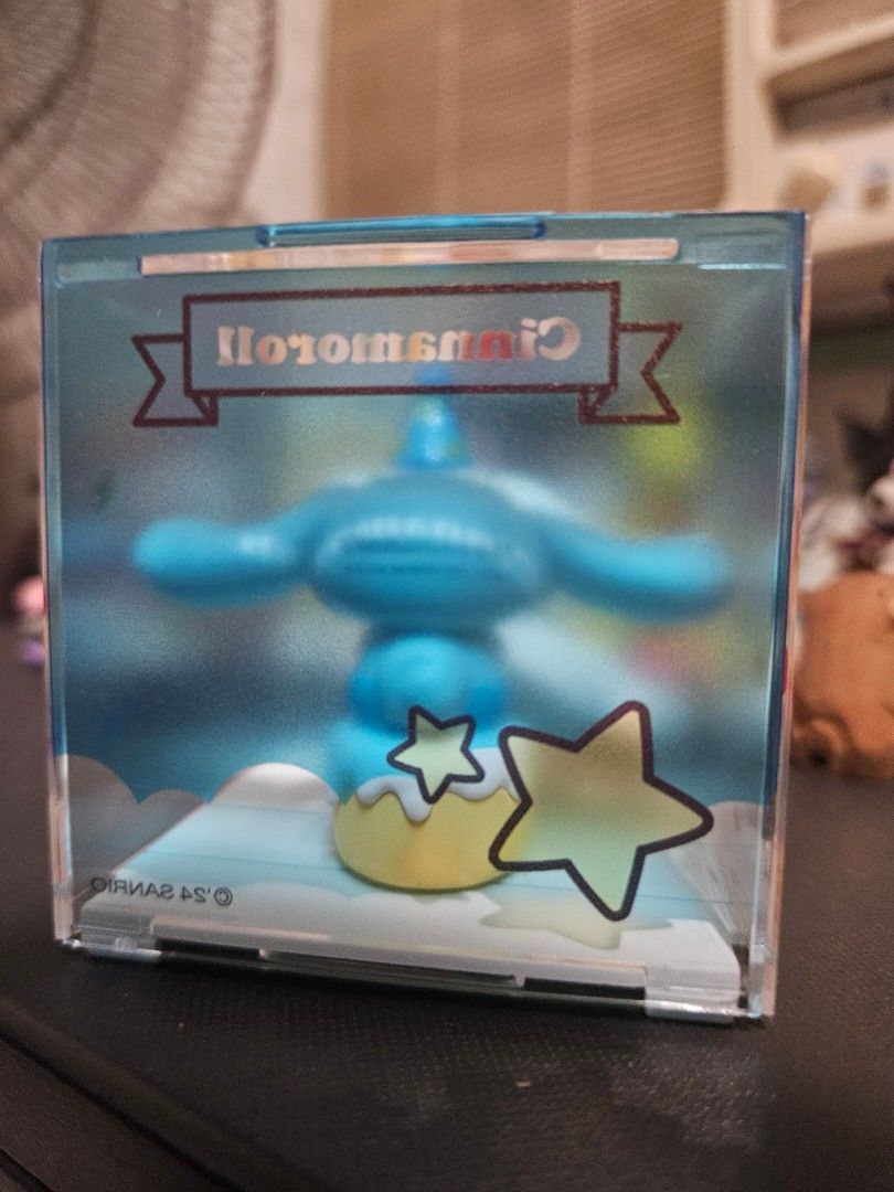 Cinamaroll Sanrio blind box (Category: Designer & Blind Box Toys) located in Valenzuela. Submitted by itemsforless22 (Listing ID 1320196467, Image 2). Description: bought from vietnam has its own case. Pwede tawaran if bibili pa ng other items. buyer pays shipping fee thank you! ♡.