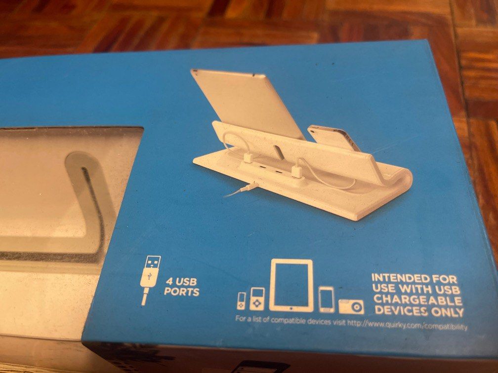 Converge Quirky Rest & Recharge (Category: Chargers) located in Manila. Submitted by cgb2018 (Listing ID 1320061195, Image 3). Description: SRP$40. Sleek charging dock with 4 USB ports. Please search to check if your devices are compatible www. quirky.com/compatibility.