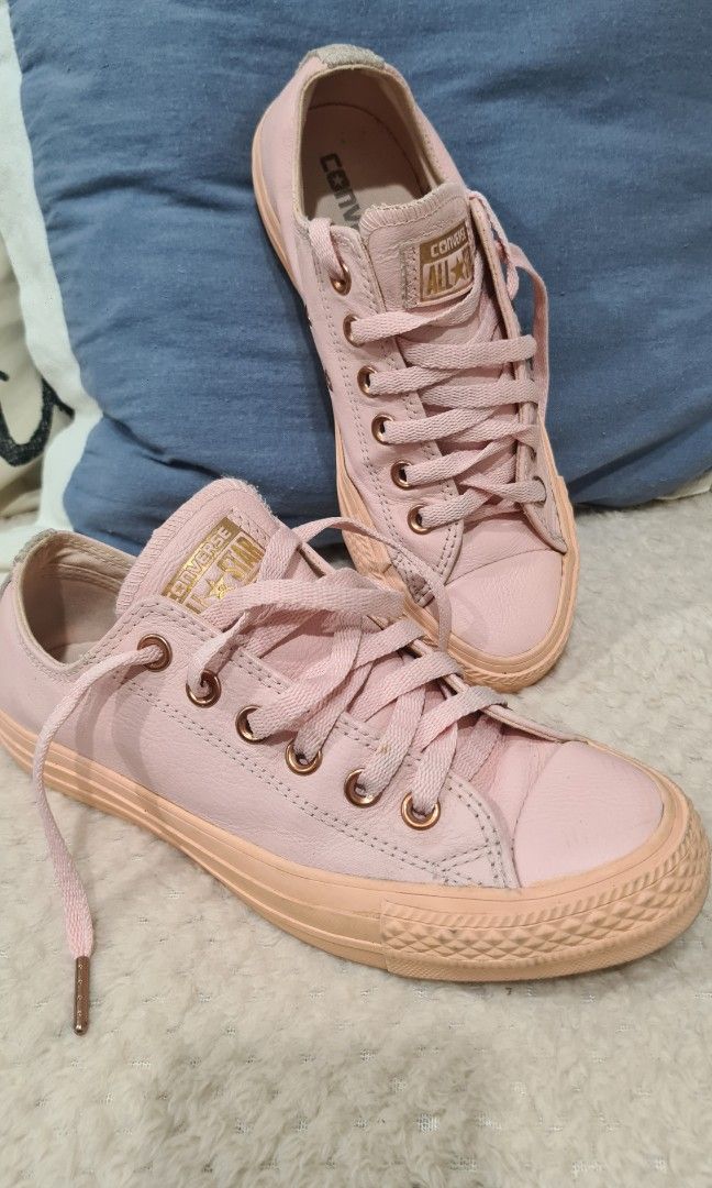 Converse all star leather rose gold 2025