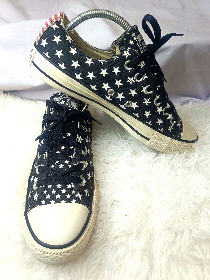 Converse american flag black best sale