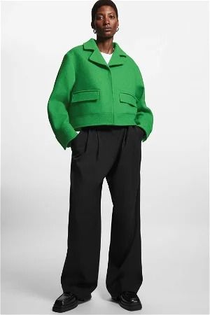 COS Green Jacket Women s Fashion Coats Jackets and Outerwear on Carousell