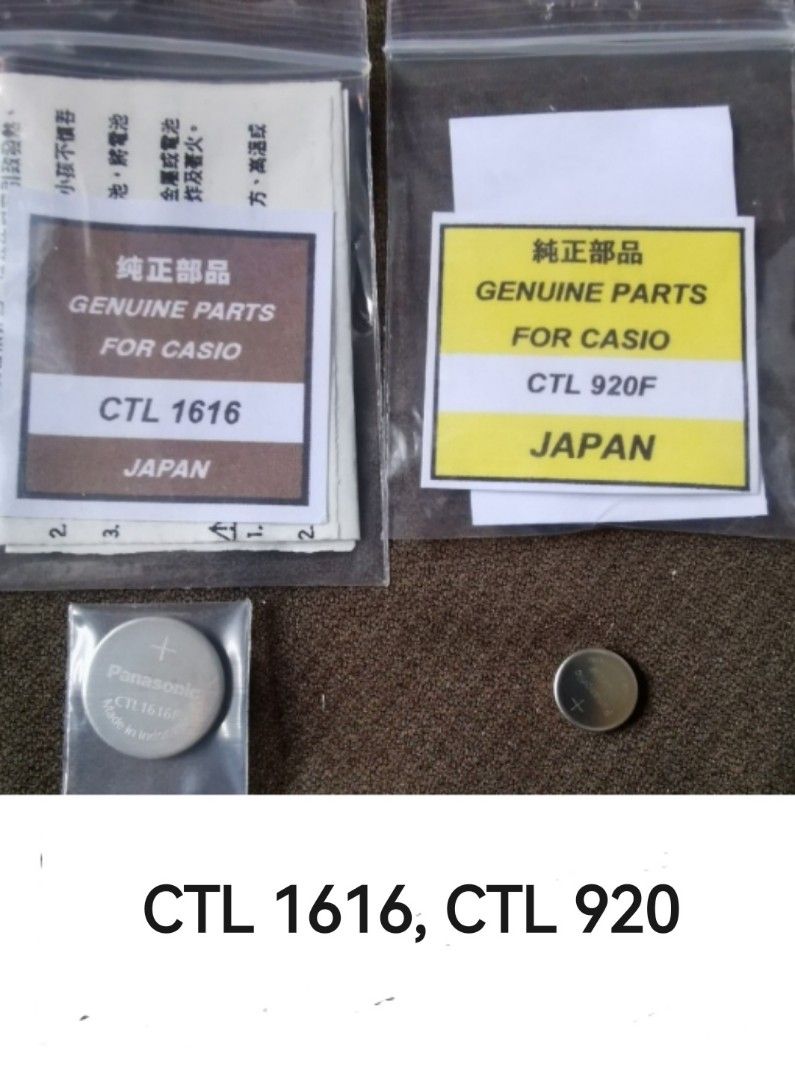 CTL 920 CTL 1616 CTL621 MT 920 Battery Coin Battery Button Battery Cell Battery Rechargeable Battery For Casio Gshock Baby G. CTL920 CTL1616