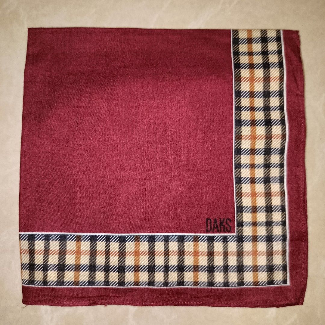 DAKS HANDKERCHIEF (Category: Towels, Napkins & Holders) located in Cagayan de Oro. Submitted by mmmdshop (Listing ID 1320198953, Image 1). Description: Large face towel 14x14 from Japan slightly used to good as new. JAPAN SOURCE. CHECKOUT OUR FB PAGE "HOUSE OF SCARVES COLLECTION"..