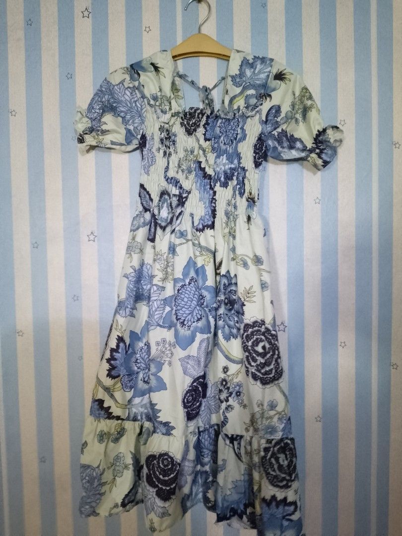 Dress Bunga2 Dress Baju Terusan Fesyen Wanita Pakaian Wanita Gaun Rok di Carousell