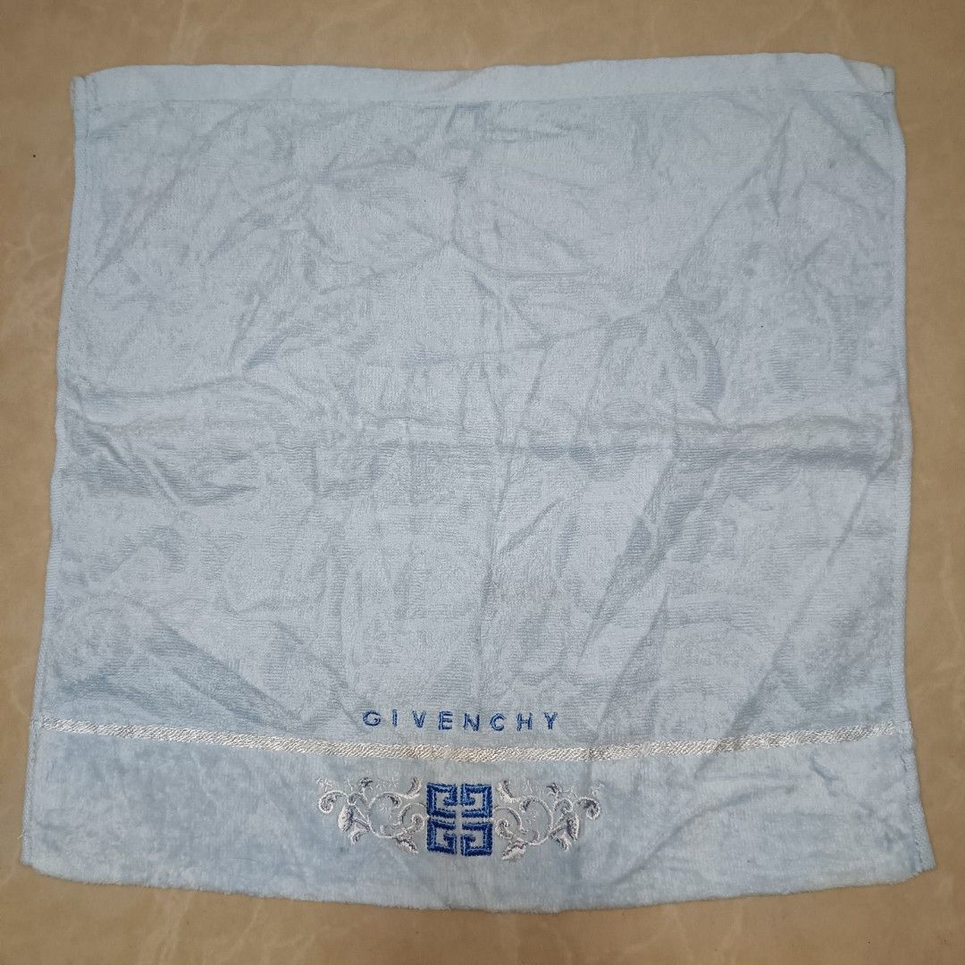GIVENCHY FACE TOWEL (Category: Towels, Napkins & Holders) located in Cagayan de Oro. Submitted by mmmdshop (Listing ID 1320193731, Image 1). Description: Large face towel 14x14 from Japan slightly used to good as new. JAPAN SOURCE. CHECKOUT OUR FB PAGE "HOUSE OF SCARVES COLLECTION"..