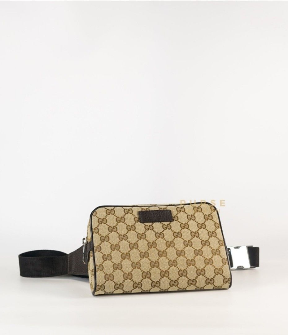 Gucci GG Beige Canvas Belt Bag