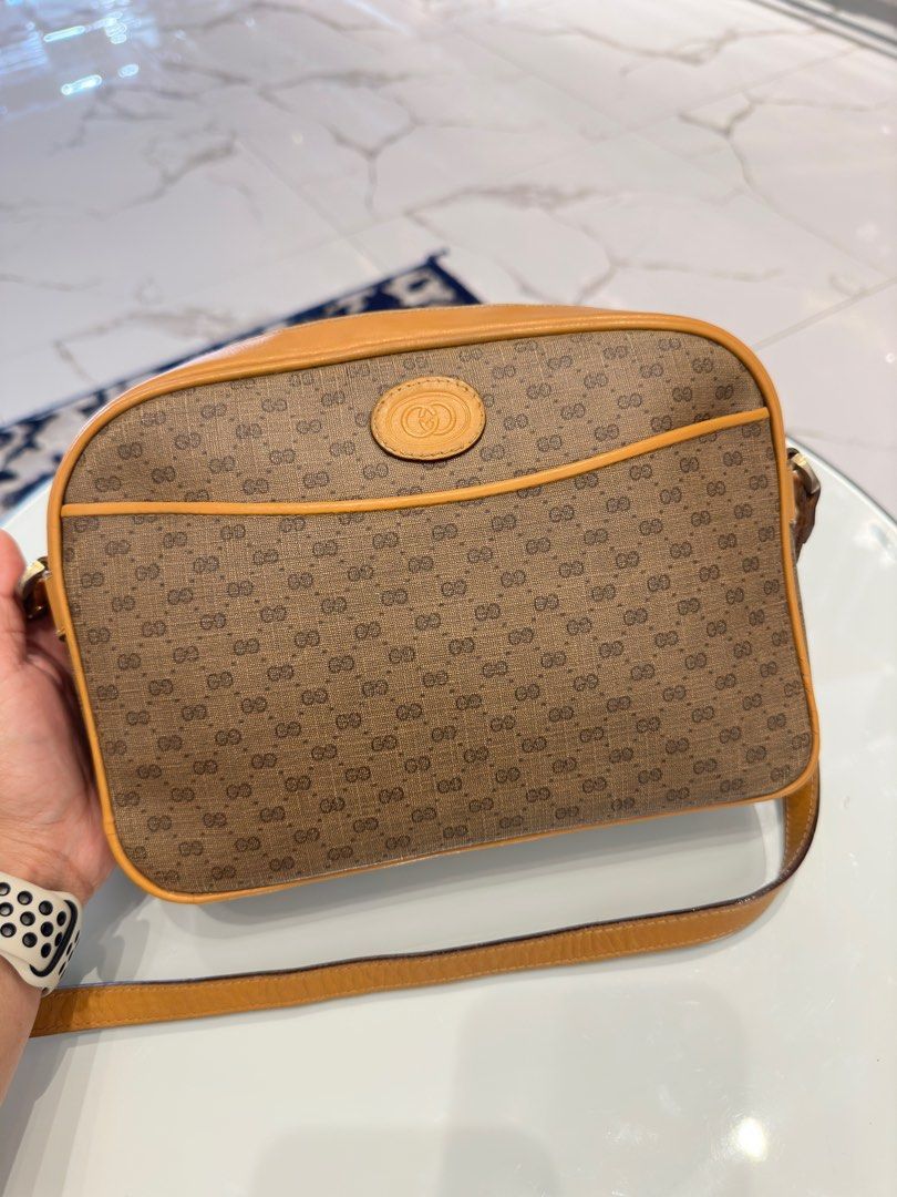 Gucci micro GG logo cross body bag