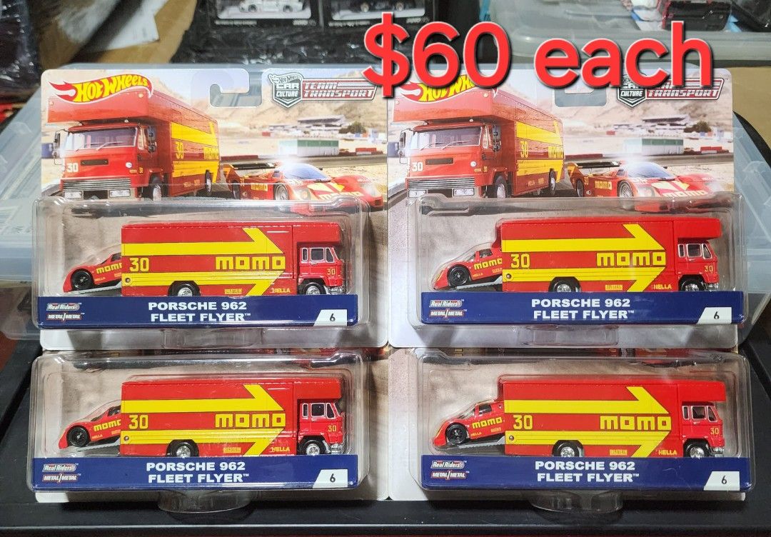 Hot Wheels Porsche 962 Fleet Flyer Team Transport Momo Hobbies Toys Toys Games on Carousell
