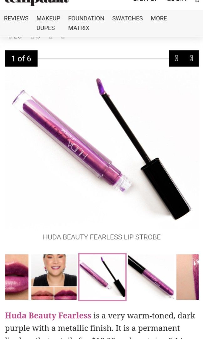 Huda beauty lip strobe ( fearless) (Category: Makeup) located in Davao. Submitted by dada_ahi (Listing ID 1320097487, Image 2). Description: .