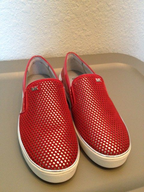 Michael Kors Kyle Crimson low top slip on size 35.5 Women s Fashion Footwear Sneakers on Carousell