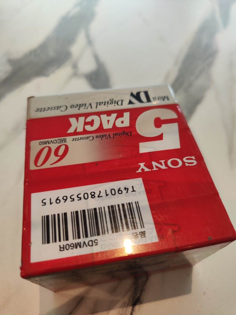 mini dv sony tapes (sealed) 5pcs (Category: Video Cameras) located in Manila. Submitted by olx156 (Listing ID 1320154250, Image 2). Description: sealed condition (wysiwyg )what you see is what you get. since most of the items vintage & rare (untested) payment first thru gcash shipping within the day lalamove metro manila only outside metro manila can be ship via flash express / jnt / lbc.