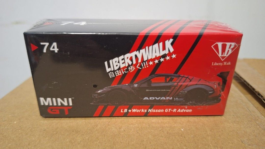 MINI GT #74 LB Works Nissan GT-R Advan, Hobbies & Toys, Toys