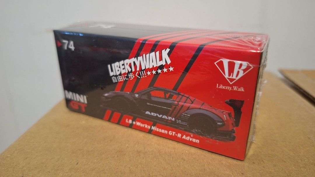 MINI GT #74 LB Works Nissan GT-R Advan, Hobbies & Toys, Toys