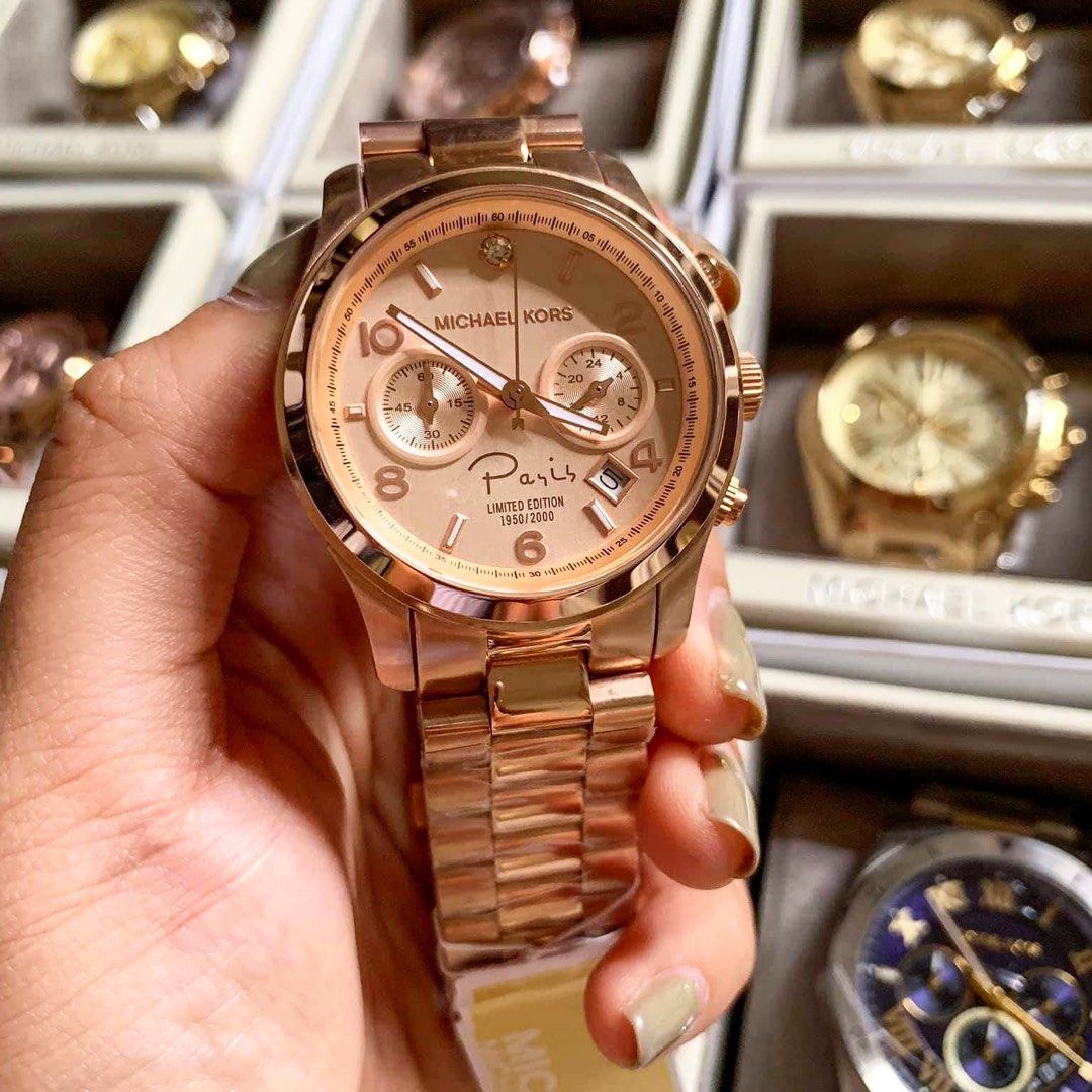 MK PARIS ROSEGOLD DIAL LIMITED EDITION AUTHENTIC WATCH Women s Fashion Watches Accessories Watches on Carousell