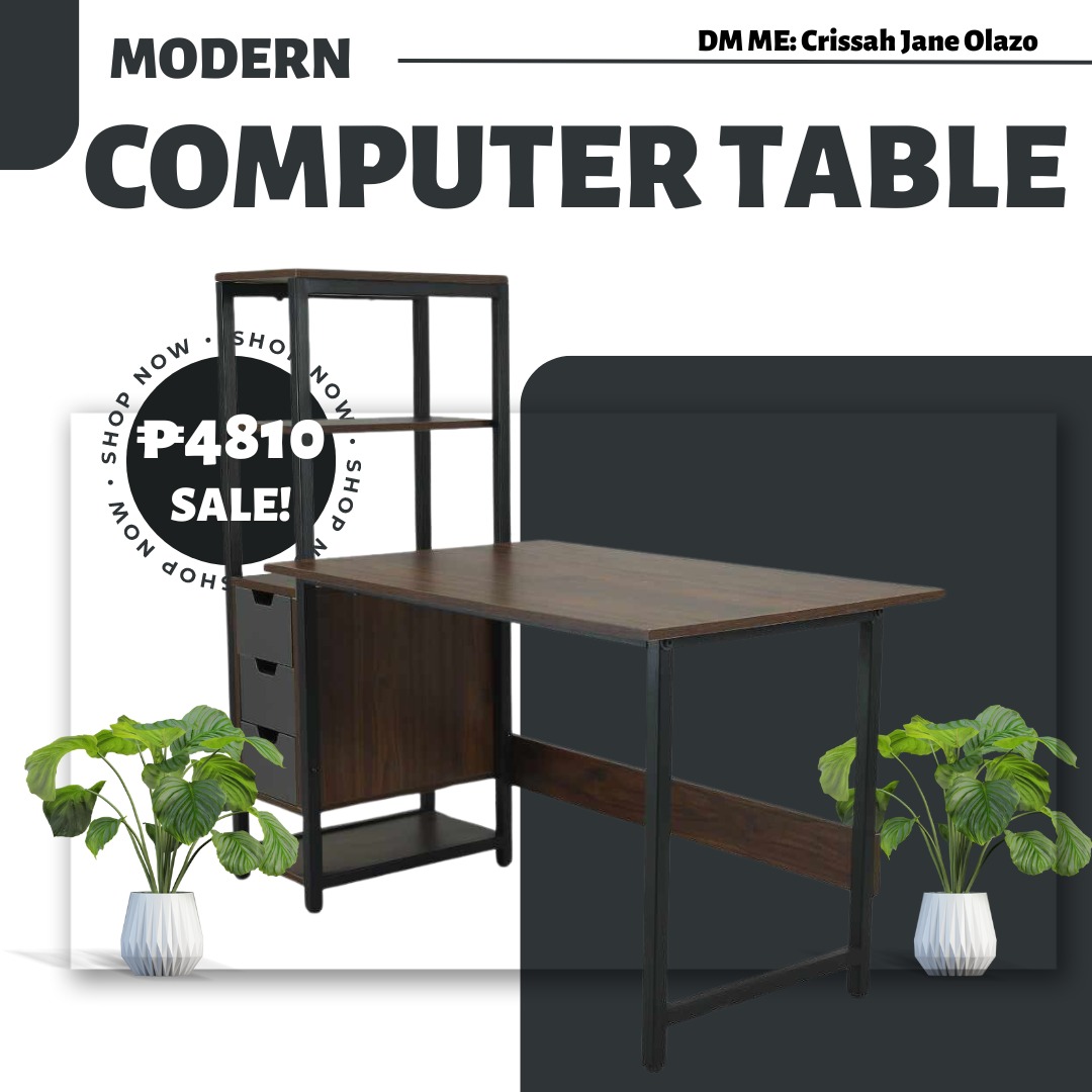 Modern Computer Table, Furniture & Home Living, Office Furniture ...