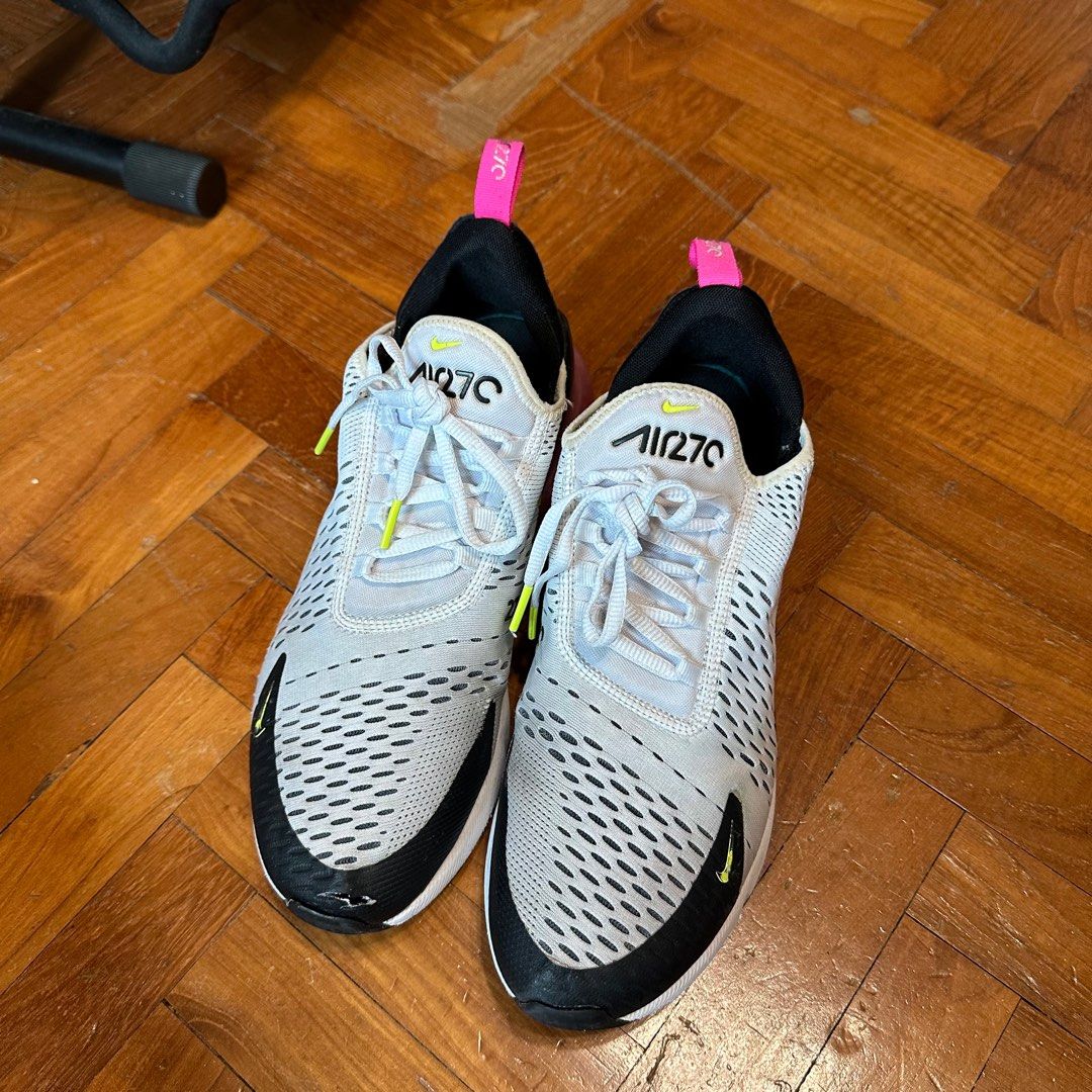 Nike Air Max 270s Pink White Running Shoes Men s Fashion Footwear Casual shoes on Carousell