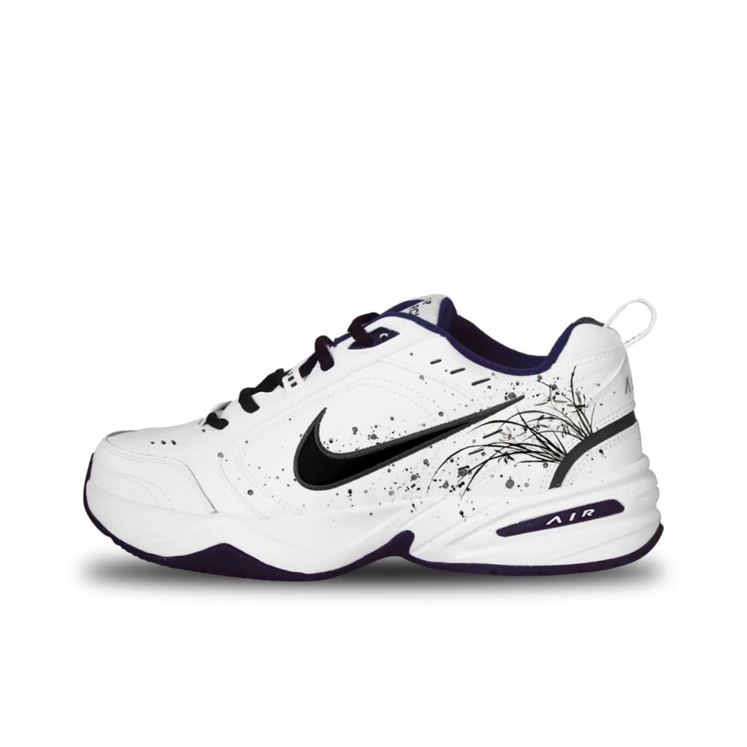 Nike Air Monarch IV White Navy Men s Fashion Footwear Sneakers on Carousell