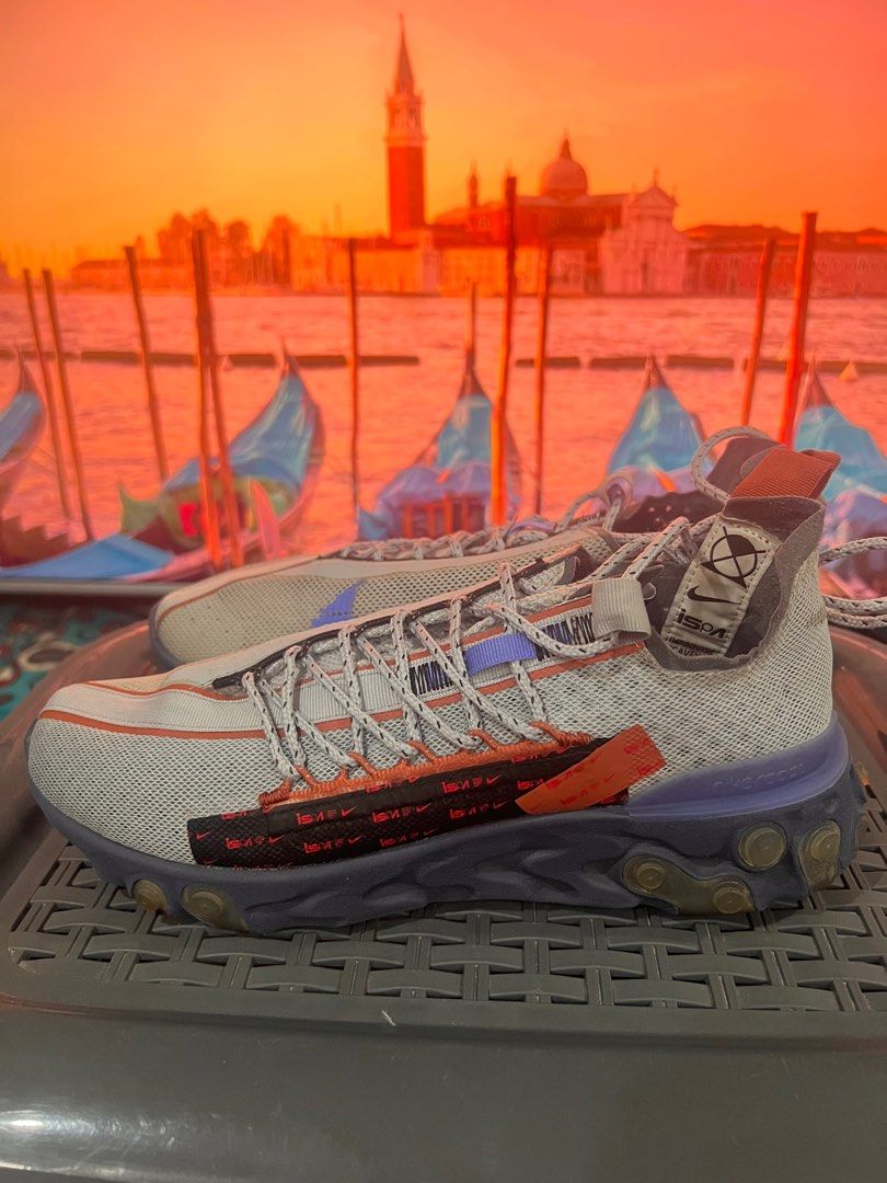 Nike react wr ispa (Category: Sneakers) located in Cavite. Submitted by OtitChoi (Listing ID 1320144790, Image 3). Description: Ilang beses lang na gamit, hindi na nagagamit. Size 9 .