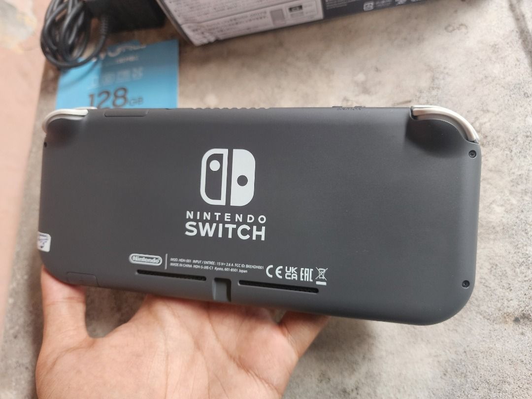 Nintendo Switch Lite CFW Atmos 128GB Grey Fullset 02, Video Game ...