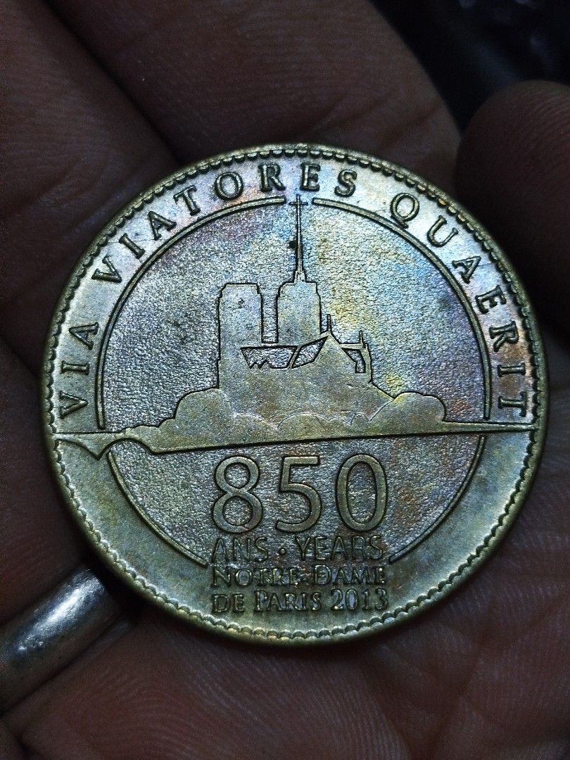Notredame de Paris souvenir token (Category: Currency) located in Subic. Submitted by regiedaniel01 (Listing ID 1320205972, Image 2). Description: add sf.