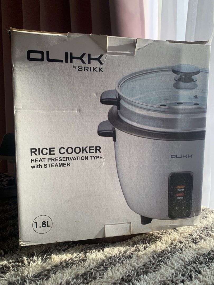 Olikk by Brikk Rice Cooker (Category: Cookers) located in Bacoor. Submitted by mydeclutt (Listing ID 1320166542, Image 1). Description: Never used, only stored Bought for 1.8k.