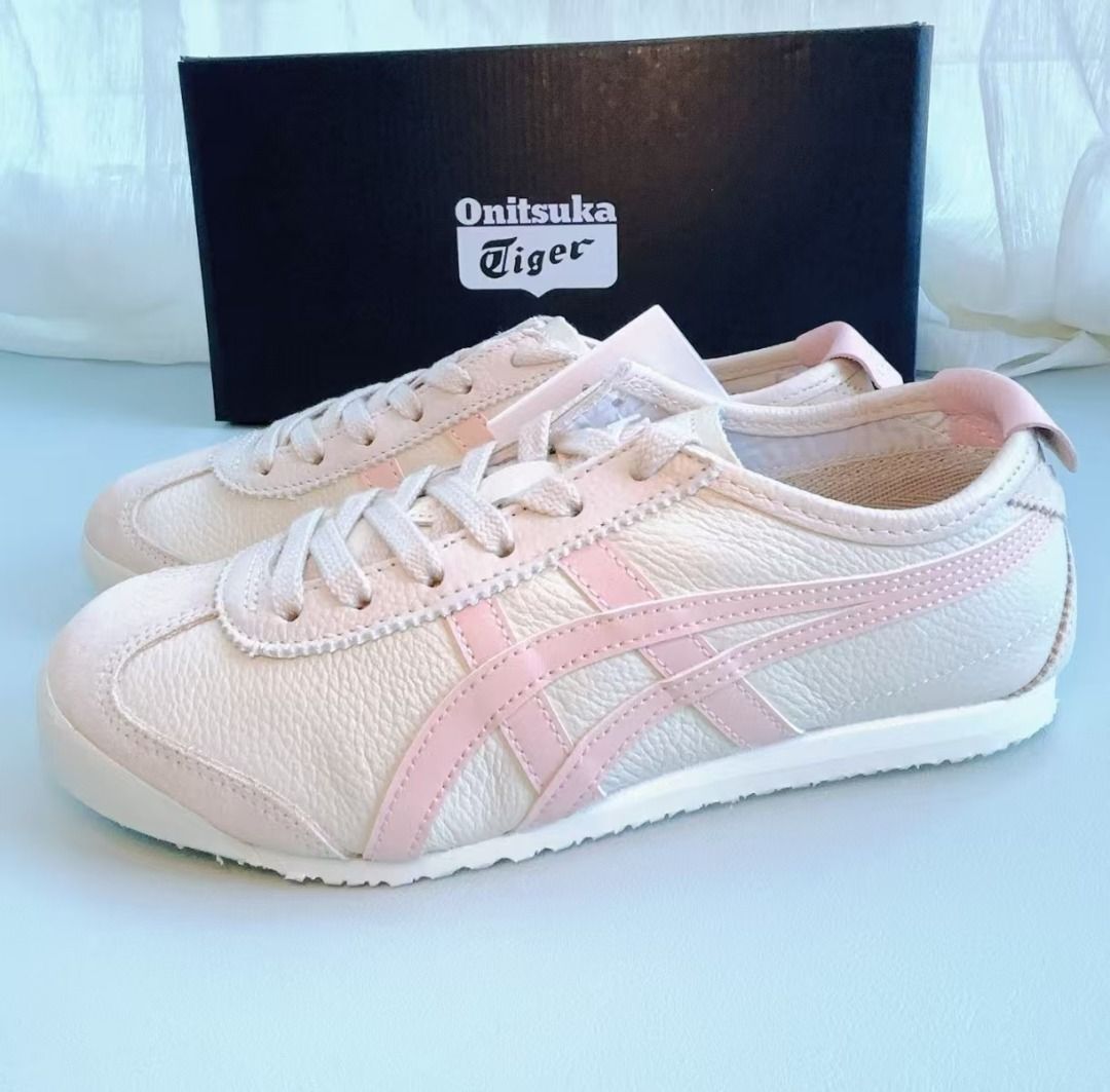 Onitsuka Tiger Mexico 66 Oatmeal Ginger Peach EU36 45 Women s Fashion Footwear Sneakers on Carousell