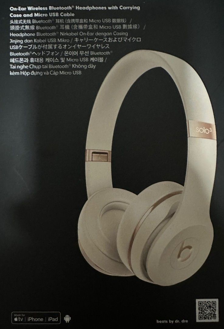 Original Beats Solo3 Wireless Satin Gold Audio Headphones Headsets on Carousell