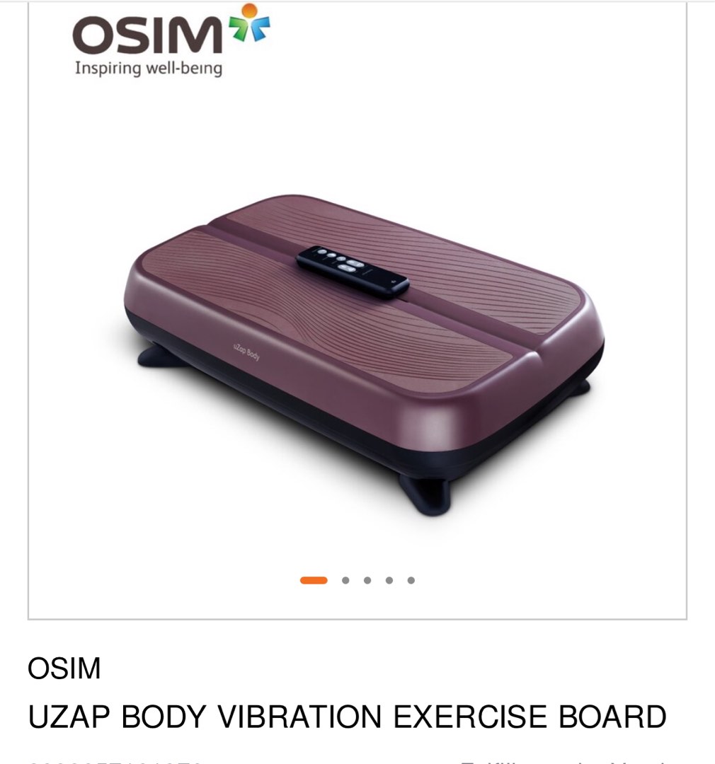 Osim Uzap Body Vibration Exercise Board Sports Equipment Exercise Fitness Toning Stretching Accessories on Carousell