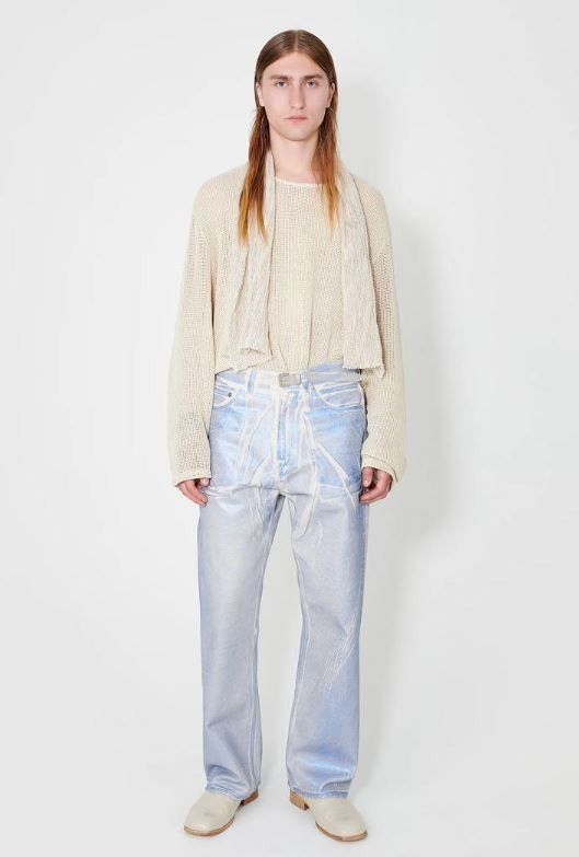 Our Legacy Third Cut Blue Foil Denim 寬鬆工匠箔加工丹寧, 他的時尚