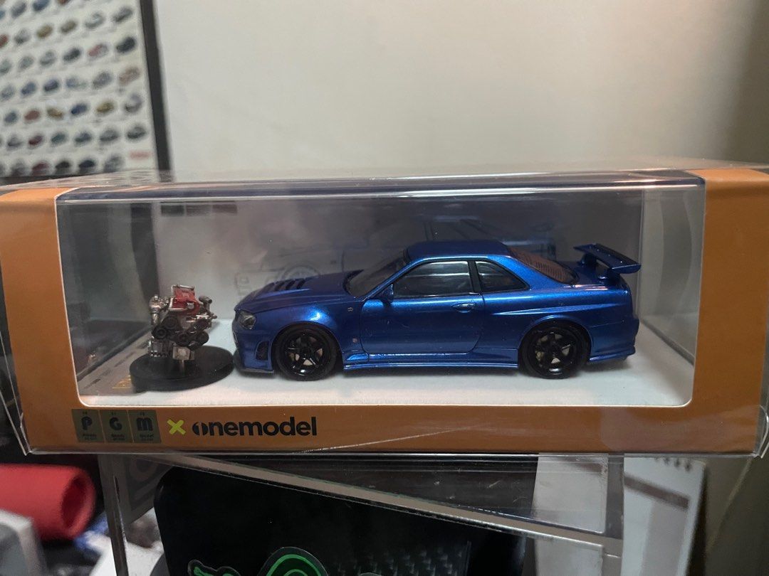 PGM x OneModel 1:43 Nissan Skyline GTR (R34) Blue One model