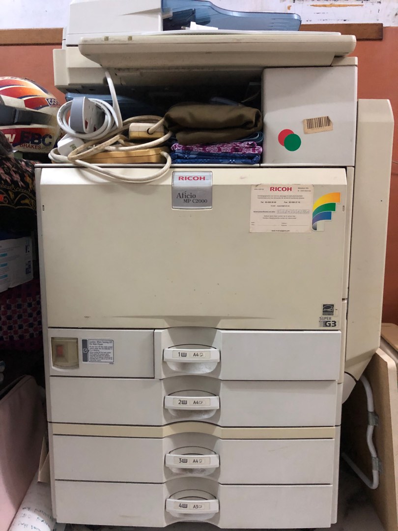 Photostat machine RICOH Aficio MP C2000, Computers & Tech, Office ...