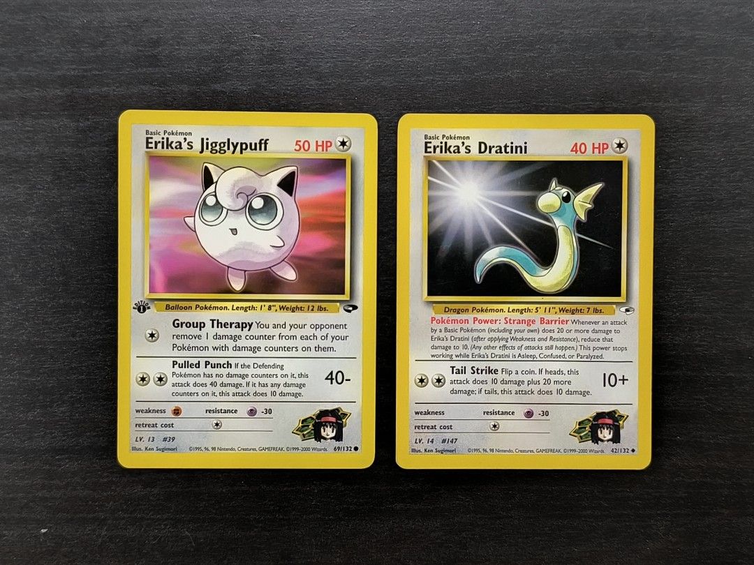 Pokemon Erika Jigglypuff 1st Edition | Erika Dratini Set, Hobbies & Toys,  Toys & Games on Carousell