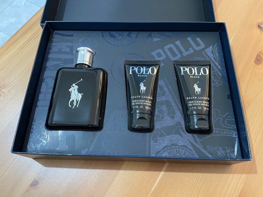 Polo Black Eau de Toilette 3 Piece Gift Set Ralph Lauren
