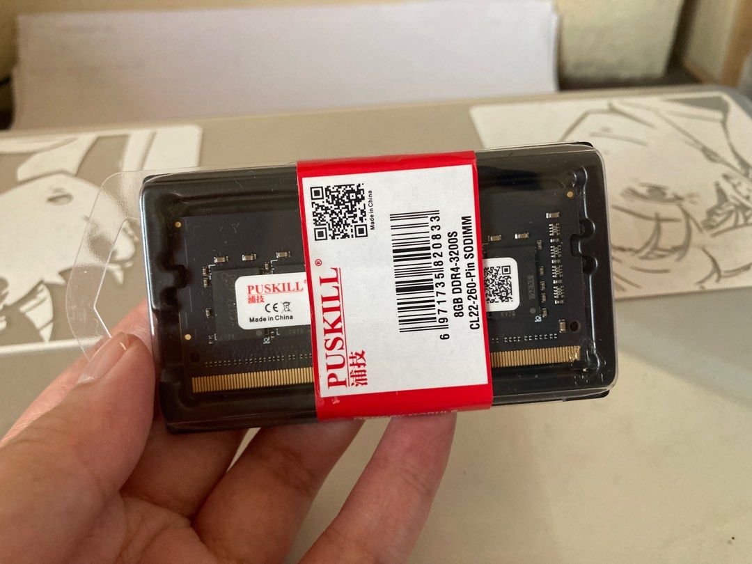 Puskill DDR4 8GB RAM (Category: Computer Parts) located in Quezon City. Submitted by mahuuu (Listing ID 1320136124, Image 1). Description: Selling brand new PUSKILL DDR4-3200MHz 1.2v RAMs for both notebook/laptop ONLY - PUSKILL DDR4 8GB 3200S RAM for notebook/laptops ❌❌❌ SOLD OUT - PUSKILL DDR4 8GB 3200U RAM for PCs❌❌❌ As a seller, I have the right to deny selling you the item if you do not agree with my terms. MOP: Gcash, BPI, Maya, RCBC. Due to